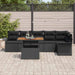 Set de canapele pentru grădină 7 pcs Negru Rattan poli - WALTI WALTI