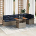 Set de canapele pentru grădină 7 pcs Gri Rattan poli - WALTI WALTI