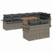 Set de canapele pentru grădină 9 pcs Gri Rattan poli - WALTI WALTI