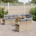 Set de canapele pentru grădină 9 pcs Bej Rattan poli - WALTI WALTI