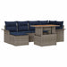 Set de canapele pentru grădină 7 pcs Gri Rattan poli - WALTI WALTI
