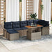 Set de canapele pentru grădină 8 pcs Gri Rattan poli - WALTI WALTI