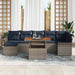 Set de canapele pentru grădină 8 pcs Gri Rattan poli - WALTI WALTI