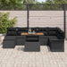 Set de canapele pentru grădină 9 pcs Negru Rattan poli - WALTI WALTI