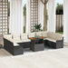 Set de canapele pentru grădină 11 pcs Negru Rattan poli - WALTI WALTI