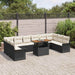Set de canapele pentru grădină 11 pcs Negru Rattan poli - WALTI WALTI