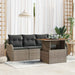 Set de canapele pentru grădină 5 pcs Gri Rattan poli - WALTI WALTI