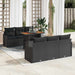 Set de canapele pentru grădină 7 pcs Negru Rattan poli - WALTI WALTI