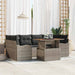 Set de canapele pentru grădină 7 pcs Gri Rattan poli - WALTI WALTI