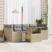 Set de canapele pentru grădină 7 pcs Bej Rattan poli - WALTI WALTI