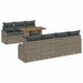 Set de canapele pentru grădină 8 pcs Gri Rattan poli - WALTI WALTI