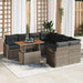 Set de canapele pentru grădină 9 pcs Gri Rattan poli - WALTI WALTI