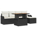 Set de canapele pentru grădină 6 pcs Negru Rattan poli - WALTI WALTI