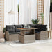 Set de canapele pentru grădină 6 pcs Gri Rattan poli - WALTI WALTI