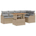 Set de canapele pentru grădină 6 pcs Bej Rattan poli - WALTI WALTI