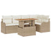 Set de canapele pentru grădină 6 pcs Bej Rattan poli - WALTI WALTI