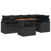 Set de canapele pentru grădină 6 pcs Negru Rattan poli - WALTI WALTI