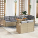 Set de canapele pentru grădină 9 pcs Bej Rattan poli - WALTI WALTI