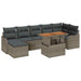 Set de canapele pentru grădină 8 pcs Gri Rattan poli - WALTI WALTI