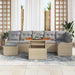 Set de canapele pentru grădină 8 pcs Bej Rattan poli - WALTI WALTI