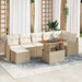 Set de canapele pentru grădină 8 pcs Bej Rattan poli - WALTI WALTI