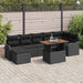 Set de canapele pentru grădină 8 pcs Negru Rattan poli - WALTI WALTI