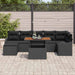 Set de canapele pentru grădină 8 pcs Negru Rattan poli - WALTI WALTI