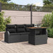 Set de canapele pentru grădină 5 pcs Negru Rattan poli - WALTI WALTI