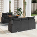 Set de canapele pentru grădină 6 pcs Negru Rattan poli - WALTI WALTI