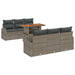 Set de canapele pentru grădină 7 pcs Gri Rattan poli - WALTI WALTI