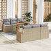 Set de canapele pentru grădină 7 pcs Bej Rattan poli - WALTI WALTI