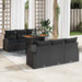 Set de canapele pentru grădină 7 pcs Negru Rattan poli - WALTI WALTI