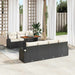 Set de canapele pentru grădină 8 pcs Negru Rattan poli - WALTI WALTI
