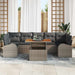 Set de canapele pentru grădină 8 pcs Gri Rattan poli - WALTI WALTI