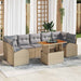 Set de canapele pentru grădină 8 pcs Bej Rattan poli - WALTI WALTI