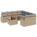 Set de canapele pentru grădină 9 pcs Bej Rattan poli - WALTI WALTI