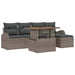 Set de canapele pentru grădină 6 pcs Gri Rattan poli - WALTI WALTI