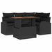 Set de canapele pentru grădină 5 pcs Negru Rattan poli - WALTI WALTI