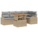 Set de canapele pentru grădină 6 pcs Bej Rattan poli - WALTI WALTI