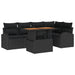 Set de canapele pentru grădină 6 pcs Negru Rattan poli - WALTI WALTI