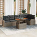 Set de canapele pentru grădină 7 pcs Gri Rattan poli - WALTI WALTI