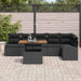 Set de canapele pentru grădină 7 pcs Negru Rattan poli - WALTI WALTI