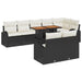 Set de canapele pentru grădină 9 pcs Negru Rattan poli - WALTI WALTI