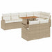 Set de canapele pentru grădină 9 pcs Bej Rattan poli - WALTI WALTI