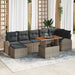 Set de canapele pentru grădină 8 pcs Gri Rattan poli - WALTI WALTI