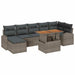 Set de canapele pentru grădină 8 pcs Gri Rattan poli - WALTI WALTI