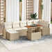 Set de canapele pentru grădină 8 pcs Bej Rattan poli - WALTI WALTI