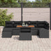 Set de canapele pentru grădină 8 pcs Negru Rattan poli - WALTI WALTI