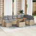 Set de canapele pentru grădină 9 pcs Bej Rattan poli - WALTI WALTI