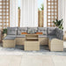 Set de canapele pentru grădină 9 pcs Bej Rattan poli - WALTI WALTI